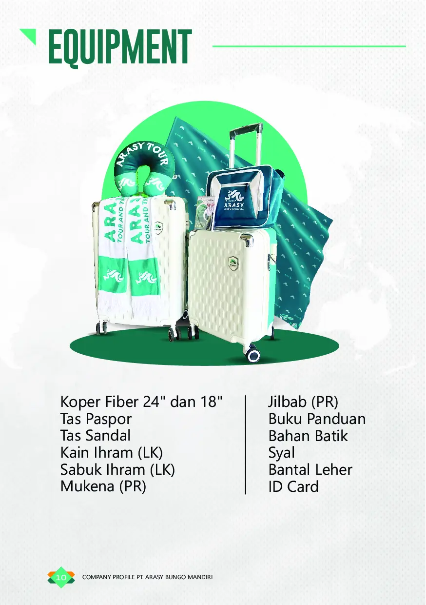 Halaman Tentang Arasy Tour and Travel