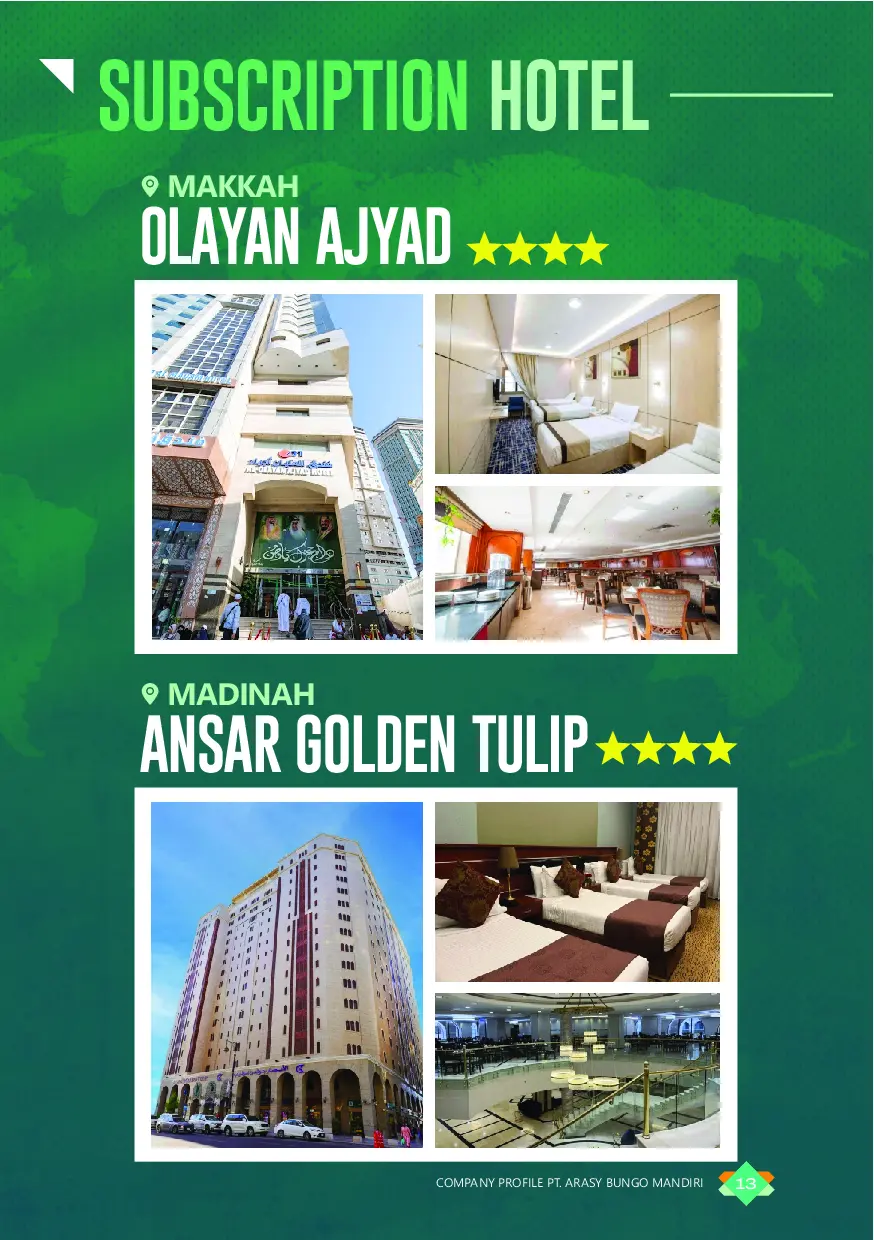 Halaman Tentang Arasy Tour and Travel