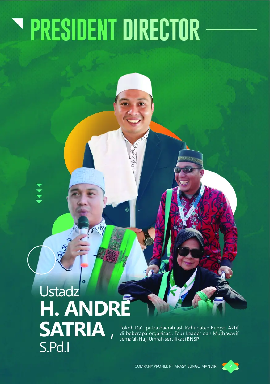 Halaman Tentang Arasy Tour and Travel